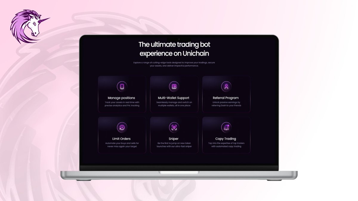 🚀 Dash Trading Bot: The Ultimate Edge for Telegram Traders 🦄

Built by traders, for traders, Dash Trading Bot is an optimized solution tailored specifically for <a href="/unichain/">Unichain</a> ecosystem. Packed with cutting-edge features, lightning-fast performance, and an ergonomic UI, Dash gives
