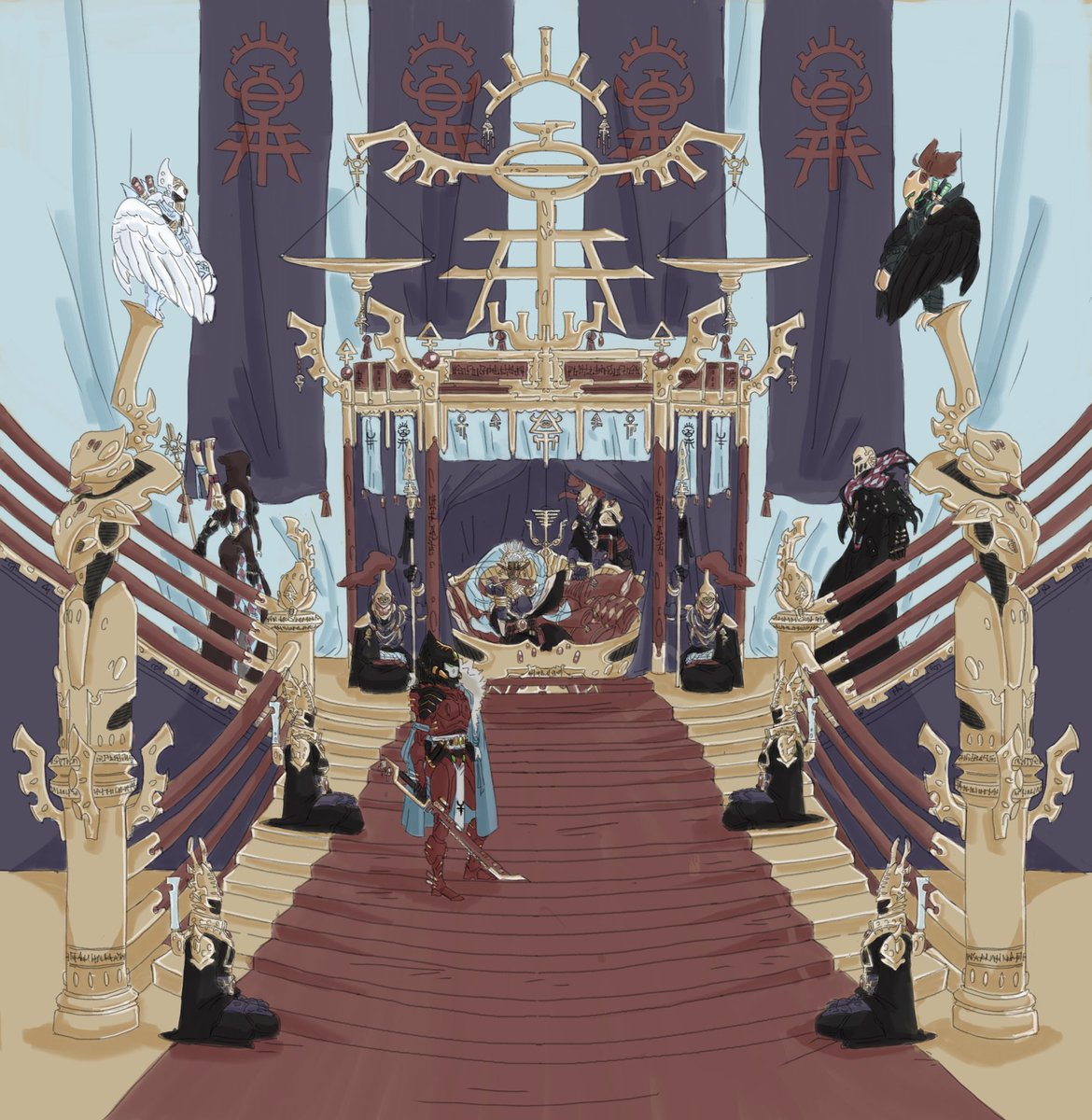 TheSunlightLion's tweet image. Within the halls of E’Fumbrion lies a witch who’s name has only ever been uttered thrice, for in threes has her path unfolded. Three were the number of fates severed, three the souls bound within her breast, three the thrones she lorded over and three fold her eventual exile.