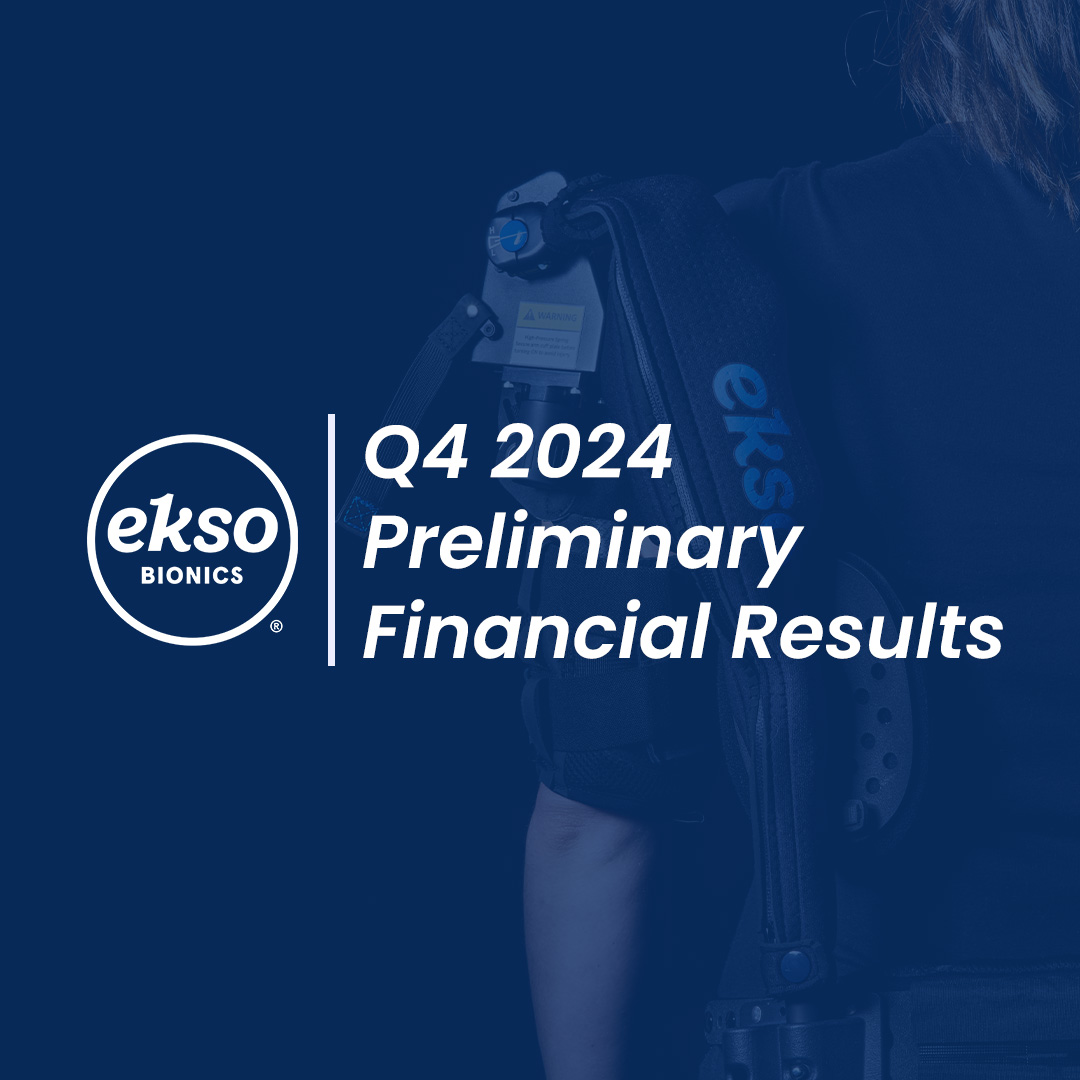 $EKSO yesterday announced preliminary Q4'24 topline financial results. Total Q4’24 revenue is estimated to be in the range of $5.0M to $5.1M, which is expected to be a Company record.
Read more here: bit.ly/3PwciPI