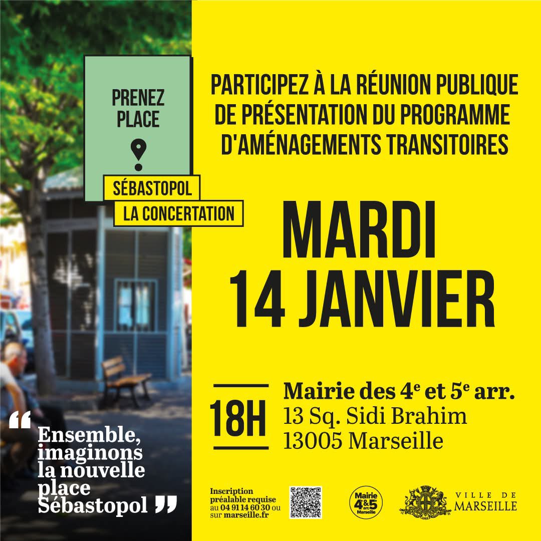 🌳Place Sébastopol : salle comble <a href="/Marseille4_5/">Mairie des 4e et 5e arr. de Marseille</a> pour la présentation du programme d’aménagements transitoires,  installés dès le printemps sur la place !
#MarseilleChange