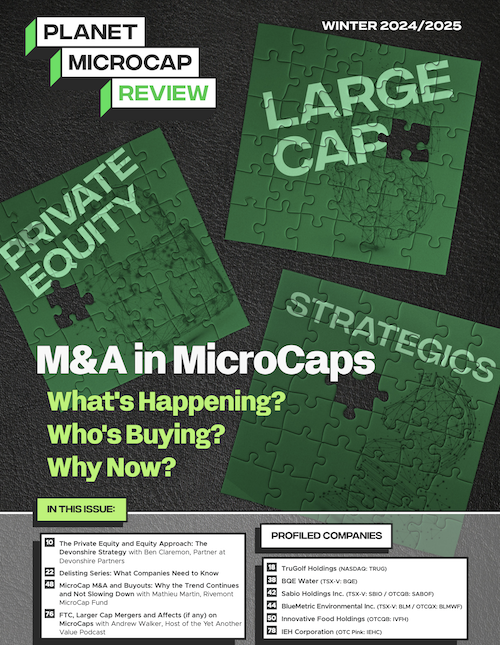 Planet MicroCap Review Magazine Winter 2024/2025 Issue Now Online - The Official Magazine for the MicroCap Market - Latest Issue (Winter 2024/2025) available to read on Planet MicroCap, Scribd, Issuu and Substack #MicroCap #Investing #Magazine

Planet MicroCap: