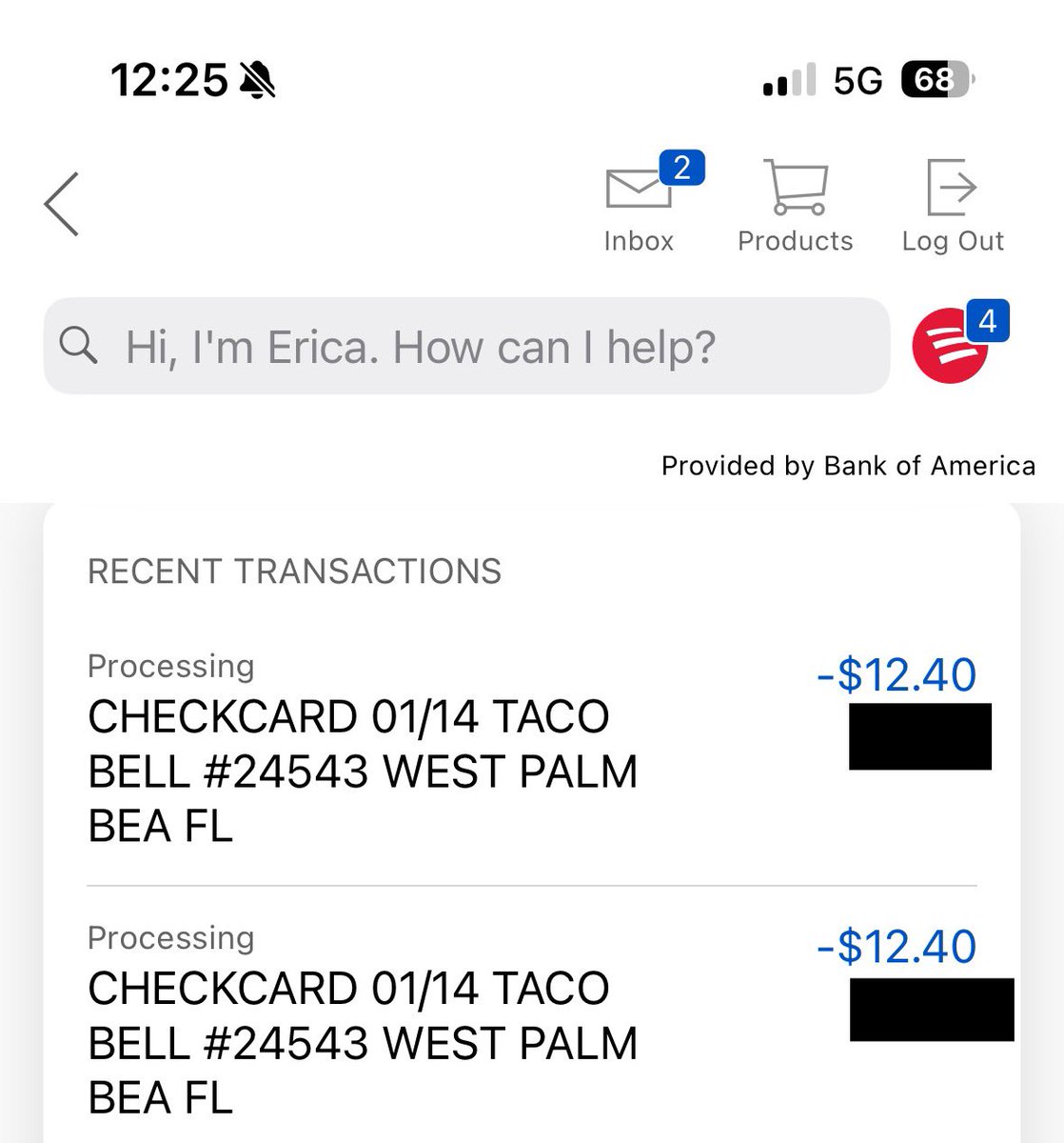absentminded's tweet photo. @tacobell $25 for 2 Chalupas is crazy inflation. I let them know they double charged me and the manager did a fake void. When I said it didn’t take, I asked for a refund. She pretended to do a refund, she also kept my receipts. https://t.co/m4VwfRSZPt