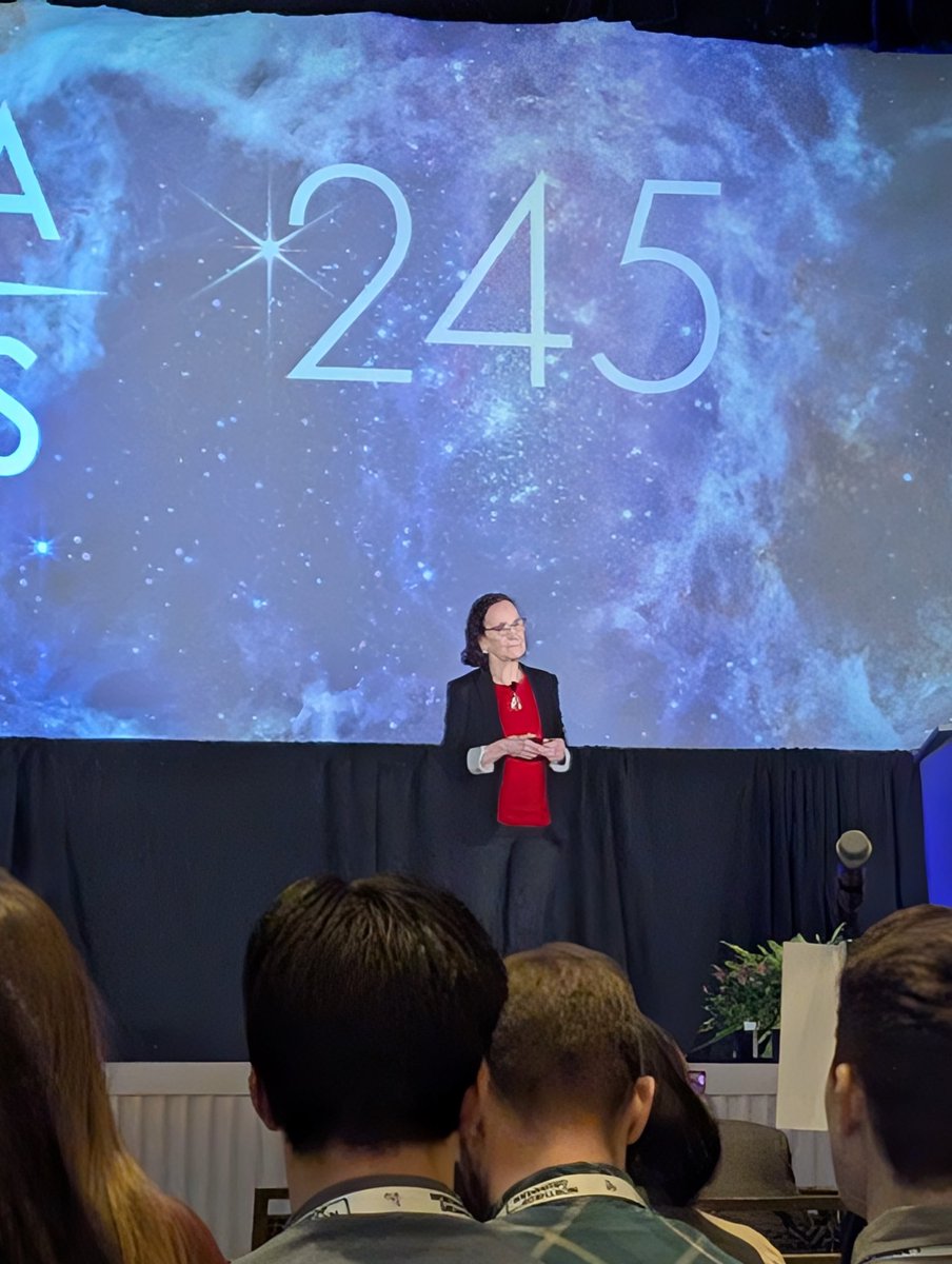 ishmgupta's tweet image. "You collect observations, check your methods, and if you are convinced that everything is correct, then you stick with it and persist, because that is what's important for science."
- Neta Bahcall
So inspiring!
#AAS245