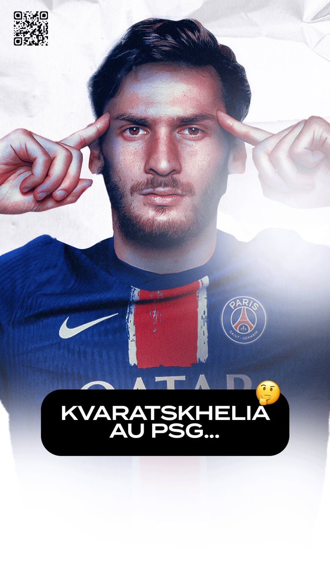 _FootTransfert's tweet photo. KVARATSKHLIA AU PARIS-SAINT-GERMAIN SELON VOUS LA #TEAMPSG ? 🔴🔵 https://t.co/ejIQQO9Bum