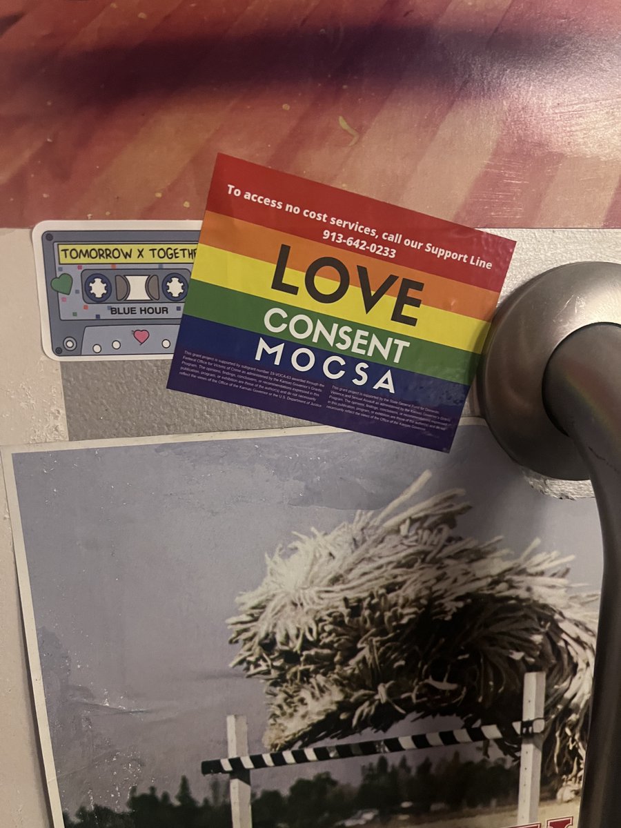 MOCSAkc's tweet photo. Spreading hope in KC! More MOCSA materials are popping up around the city. Spot one? Snap a pic &amp; tag us! 💗 This one was at Skyline Salon! ✂️ https://t.co/N81r488Md1