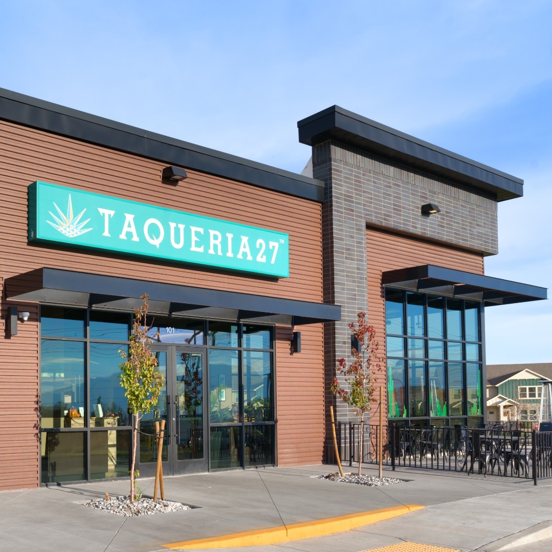 core_arch_'s tweet photo. 🌮 Taco Tuesday just got a whole lot more exciting! We’re proud to showcase Taqueria 27 in Eagle Mountain, UT. Our team at CORE Architecture loved bringing this space to life, focusing on creating a vibrant atmosphere perfect for enjoying great food. https://t.co/lPPnE1KUl6