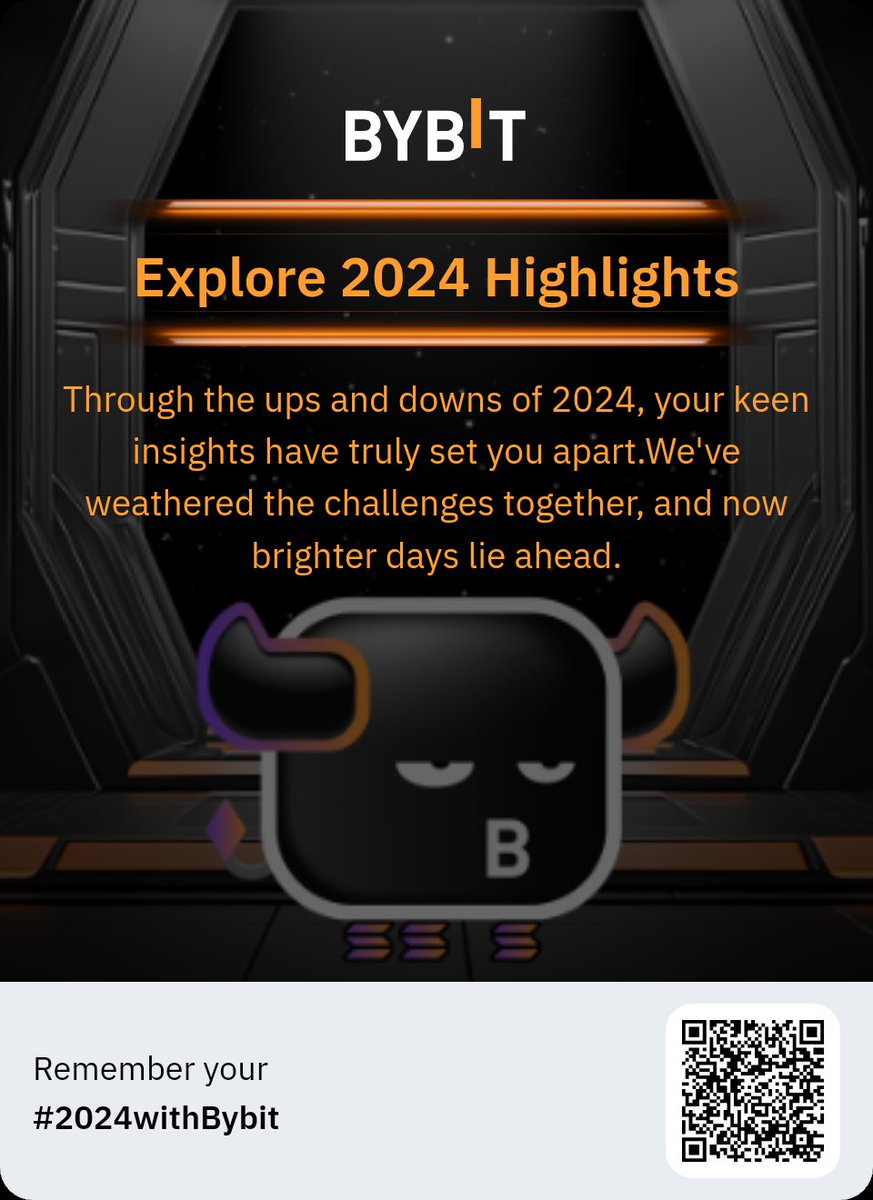 Chucklebucks23's tweet photo. Unveil My 2024 Bybit Recap #2024withBybit https://t.co/C3MD4KlgEt https://t.co/IkXDHH7iVc