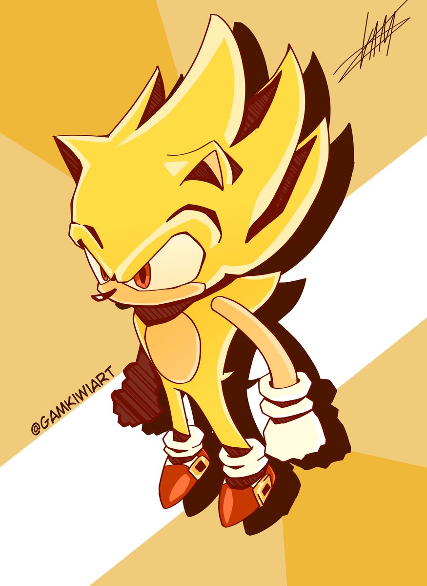 Gamkiwiart's tweet photo. SUPER SONIC https://t.co/L0B2WZa81L