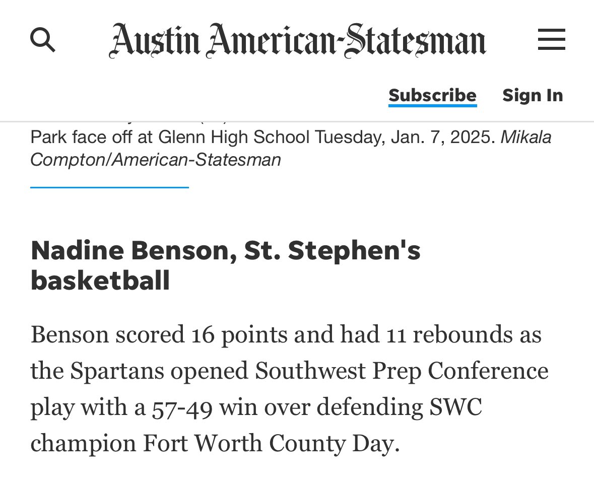 NBPlay44363's tweet photo. Thank you @statesman for the nomination 🙏🏾 https://t.co/XkW79QrMG3