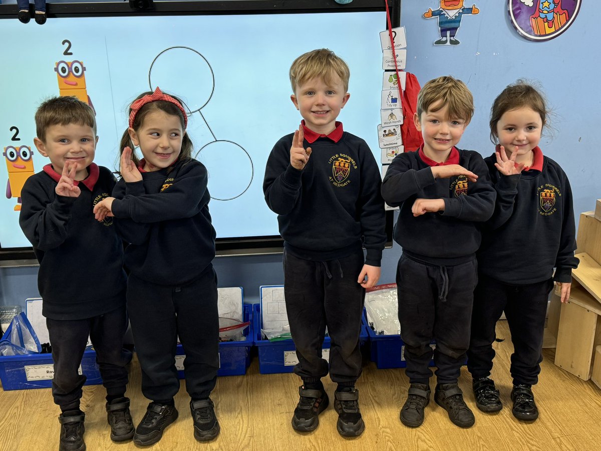 recepredgate's tweet photo. We enjoyed using our fingers and arms to help us with our number sentences today! #RCPMATHS https://t.co/WBPslFljNO
