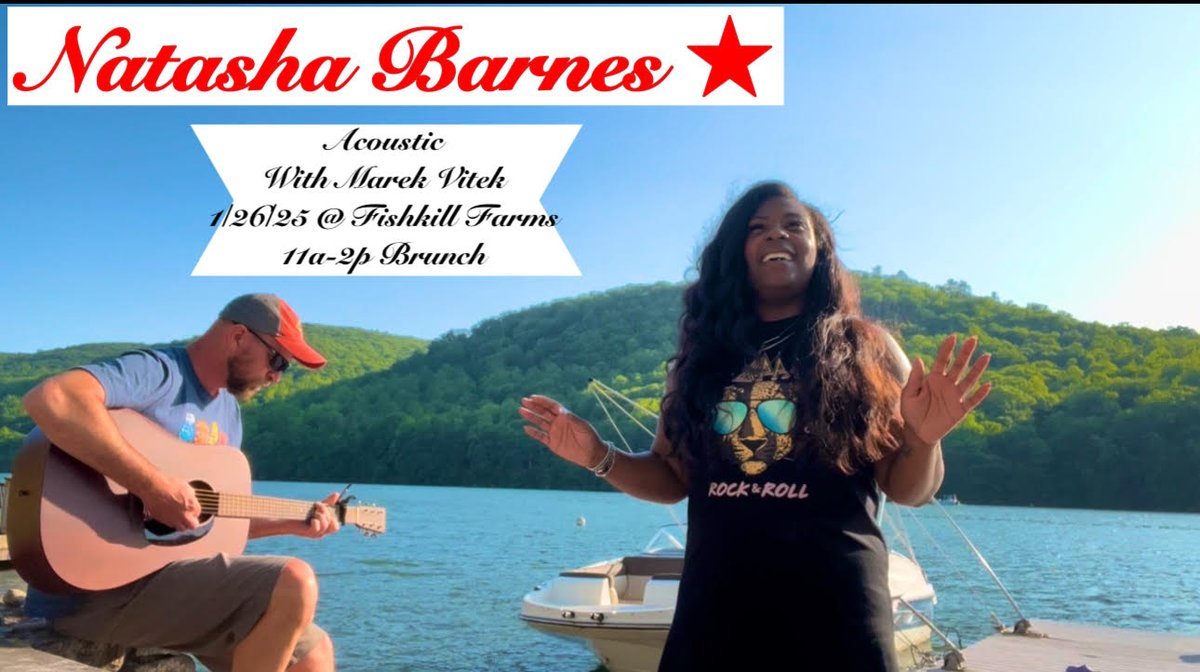 Natasharocksu2's tweet photo. Natasha Barnes and Marek Vitek will be doing an acoustic set being performed at Fishkill Farms, show times starting from 11 AM to 2 PM. This event takes place January the 26th. Hope to see you there!

#AcousticSet #LiveMusicEvent #UpcomingPerformance #ArtistAnnouncement https://t.co/5qwZJytwPt
