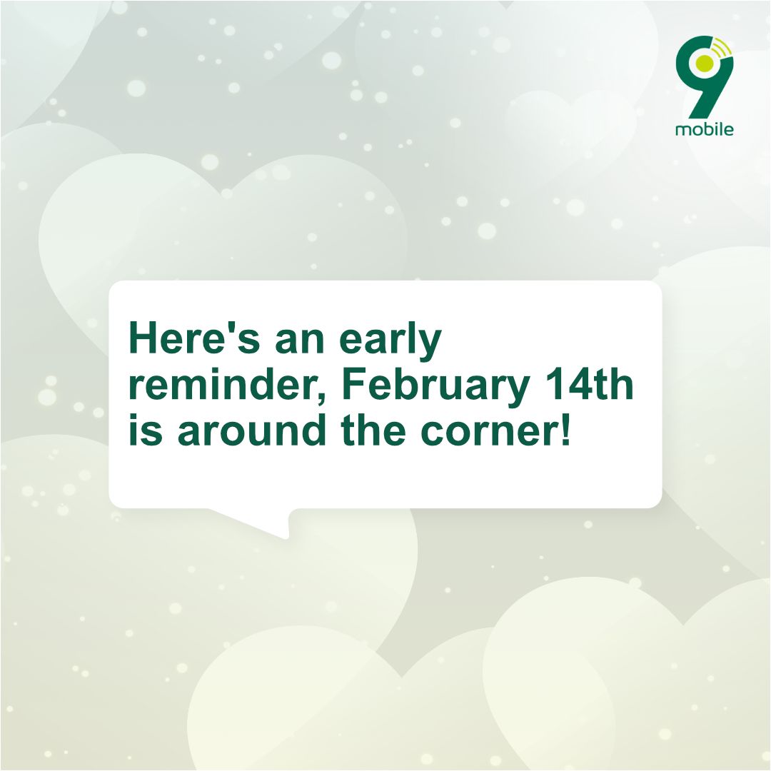 T2mobile_ng's tweet photo. Cupid called, he’s giving you a heads-up. 
February 14th is closer than it appears. Don’t let it catch you unprepared. 
Got plans yet or do you need a helping hand?
#February14th
#9mobileNG https://t.co/o3QDHsYxKj