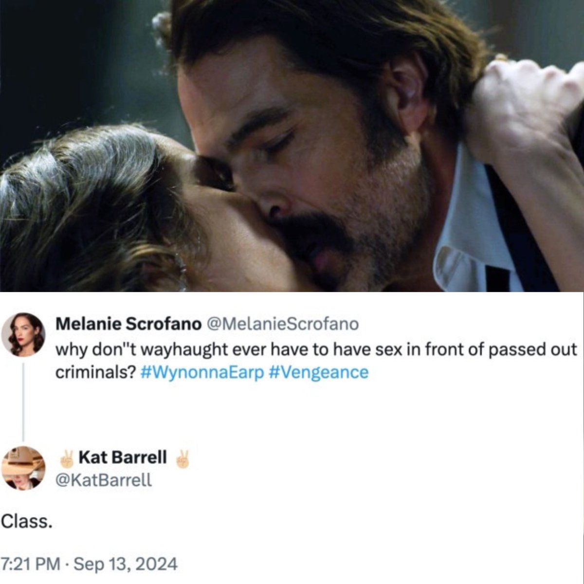 unicornearper's tweet photo. Class. 😂 #timstachetuesday #wynonnaearp https://t.co/GgaXUkV9Al