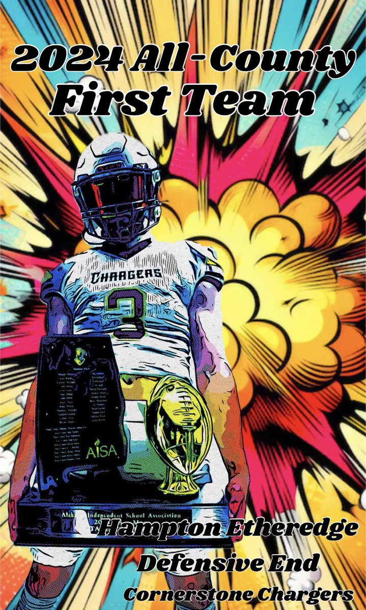 CornerstoneCha1's tweet photo. Congratulations!! All-County First Team #CornerstoneChargers @PrepRedzoneAL @aldotcomPreps @GatlinburgBowl @8ManExtreme @ALPrepStars @AISAathletics @Rivals @on3 @HighSchoolBlitz @WBRCsports @JehJehP https://t.co/a2zSJlc5G3