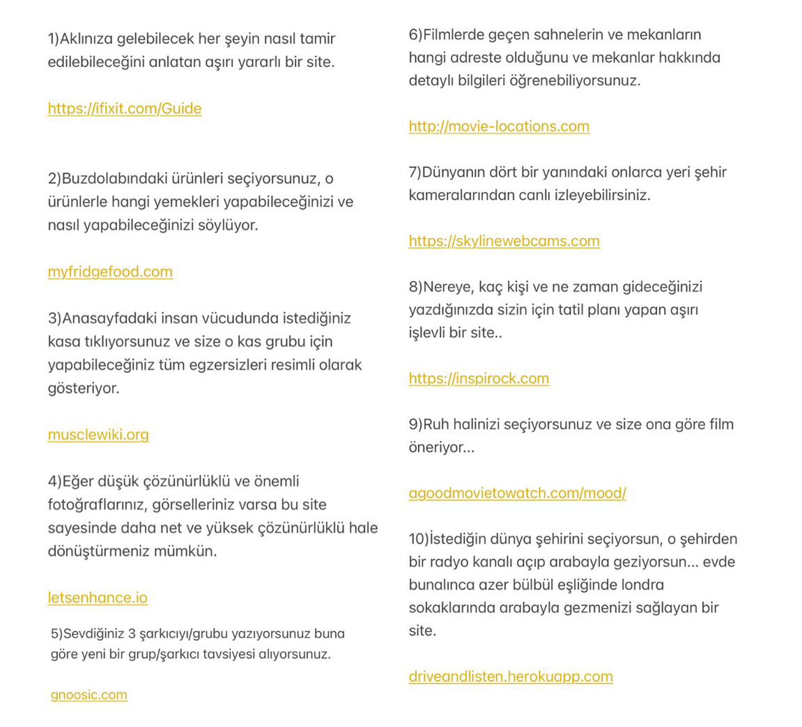 Kaydedin lazım olur.