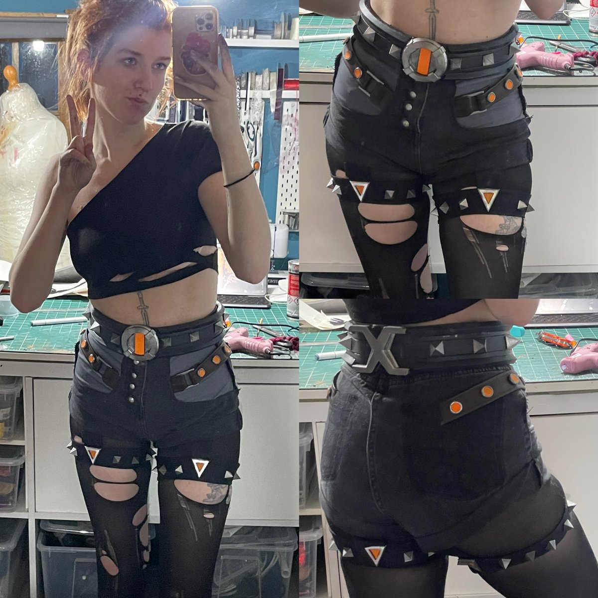 Hey Magik how do you keep your pants up? 

Belt. 

Onto the arms!