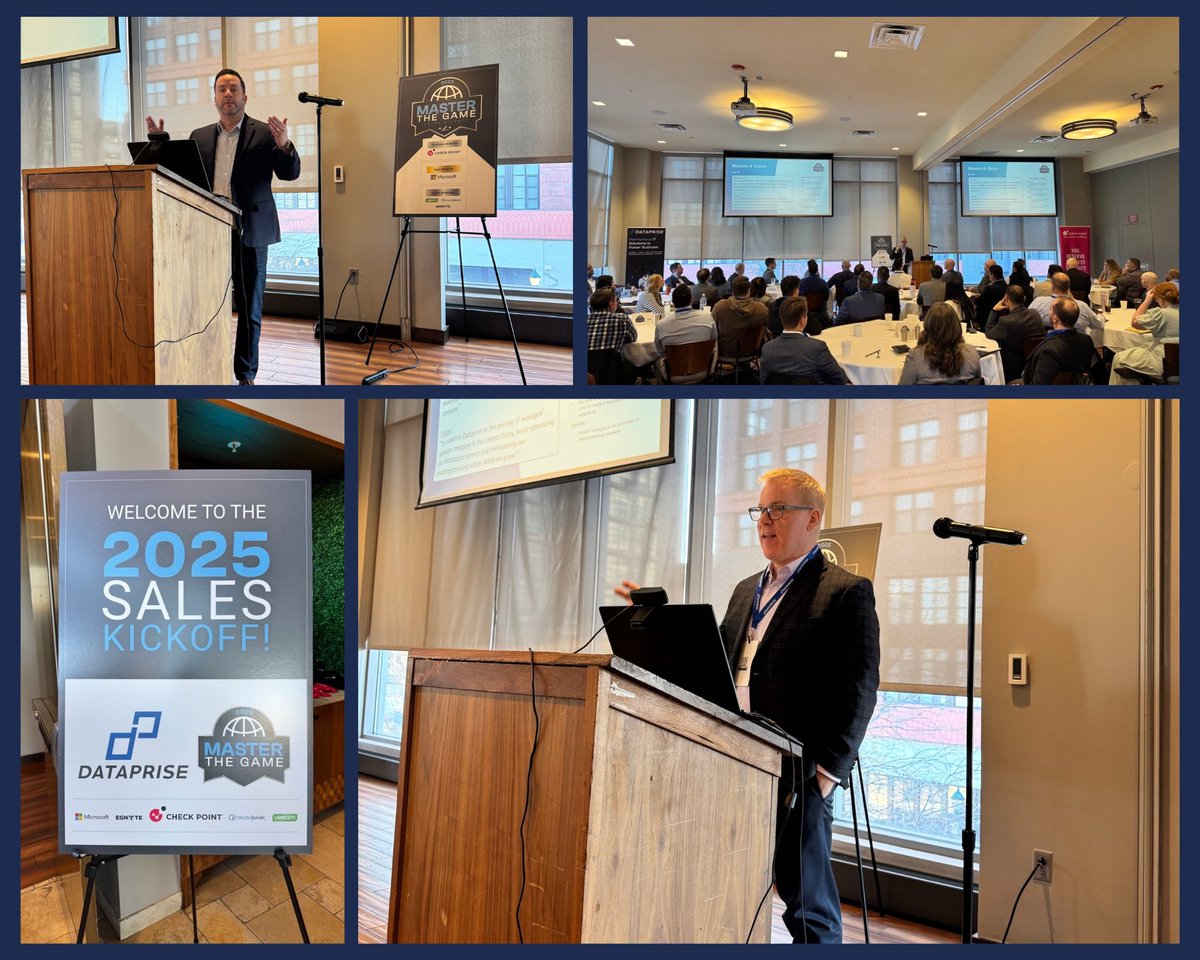 ⭐ Live from Rockville, Day 1 of #DatapriseSKO2025 is underway! 

#MSP #bestplacestowork #cybersecurity #ITconference