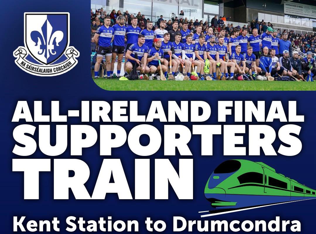 <a href="/OfficialCorkGAA/">Cork GAA</a> If anyone is interested in booking a seat on the direct train from Cork please get in touch with Sarah 086 3724417 or bookings@sarsfields.ie