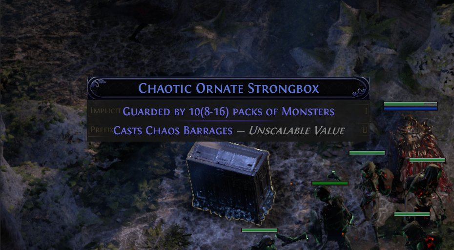BulwarkBaron's tweet photo. 🚨 #POE2 Tip Alert! 🚨 Just discovered something crucial: Always identify Strongboxes before opening. They can have random effects, both good and bad. Don't miss out on this game-changer! #PSA #gamer #Steam #Gaming #tuesdayvibe #RPG #PathofExile2 #Xbox #PlayStation #loot https://t.co/7EQRFfrcFA