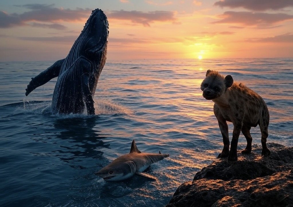 IA_HIPSTER's tweet photo. En la vida, y en los negocios, hay tres clases de individuos:

🐳 𝗕𝗮𝗹𝗹𝗲𝗻𝗮𝘀: dominantes, estrategas, lideres silenciosos, no necesitan aprobación de nadie.

🦈𝗧𝗶𝗯𝘂𝗿𝗼𝗻𝗲𝘀: Competitivos, agresivos, saben que el éxito lo merecen y lo conseguirán a toda costa.

🐕 𝗛𝗶𝗲𝗻𝗮𝘀: Actuan en grupo, oportunistas, no saben hacer nada, se alimentan de la carroña que roban a los tiburones y las ballenas.

Define bien quien quieres ser 🫵