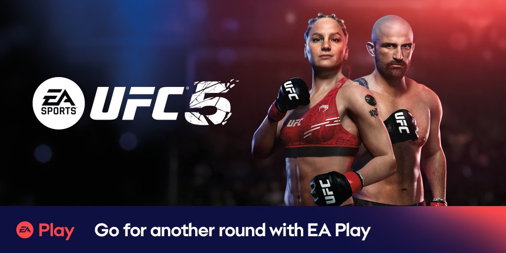 EAPlay's tweet photo. Step into the Octagon and test your limits in EA SPORTS UFC 5, now on The Play List! 💥🤯 https://t.co/0KkFDtt9m2