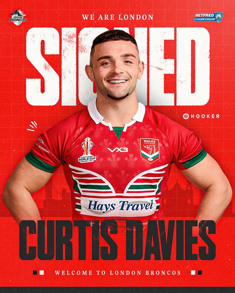 London Broncos (@londonbroncosrl) on Twitter photo βοΈ πππππππ ππππππ ππππππ!!
London Broncos are delighted to announce the signing of hooker Curtis Davies.
Read more about the capture of the Welsh international on the official website β¬οΈ
Read π londonbroncosrl.com/london-broncosβ¦
#WeAreLondonπ βοΈ πππππππ ππππππ ππππππ!!
London Broncos are delighted to announce the signing of hooker Curtis Davies.
Read more about the capture of the Welsh international on the official website β¬οΈ
Read π londonbroncosrl.com/london-broncosβ¦
#WeAreLondonπ