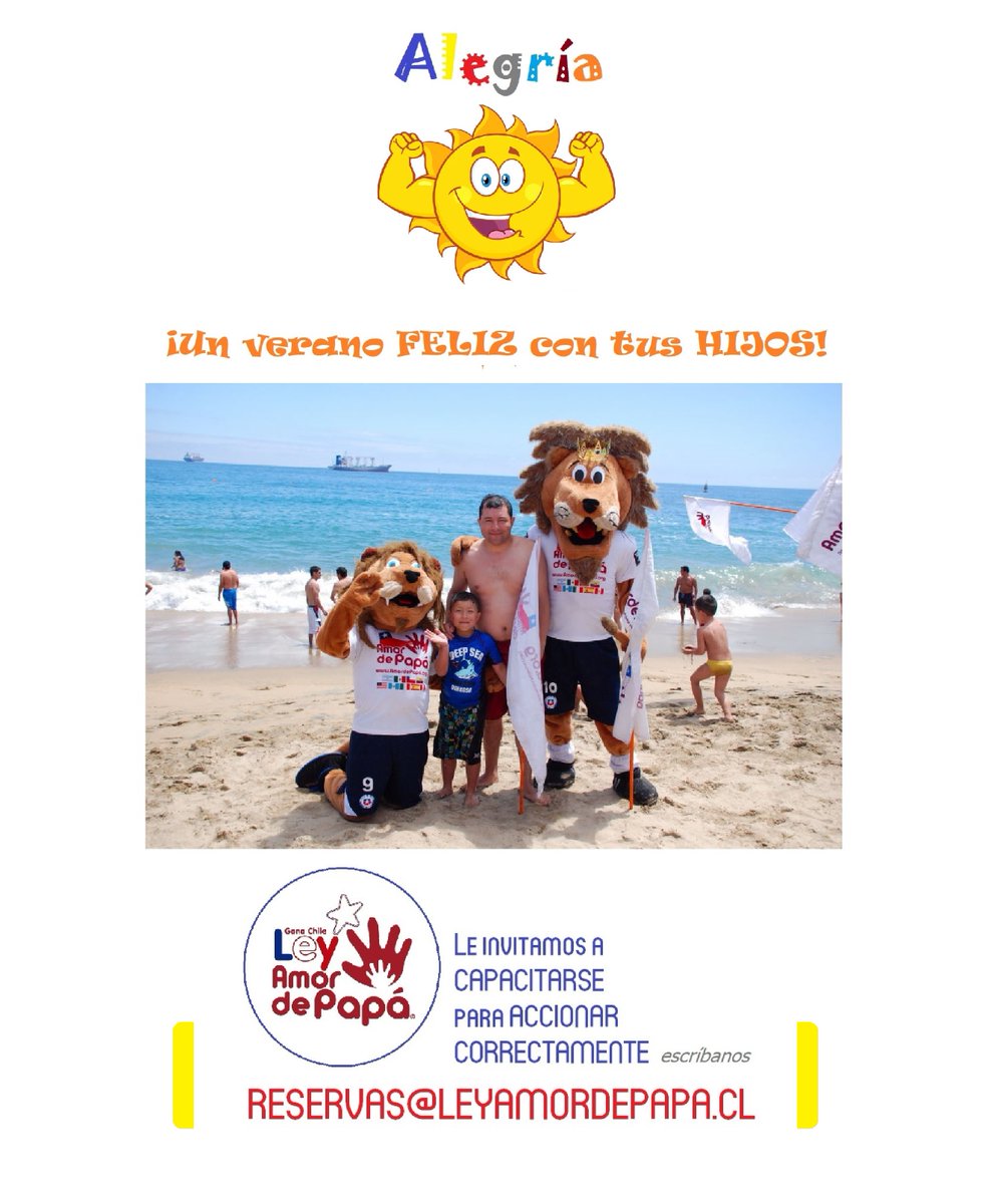 AmordePapa's tweet photo. OBTENER LOS CUIDADOS PERSONALES DE NUESTROS HIJOS ES UNO DE NUESTROS PRINCIPALES OBJETIVOS Y UNA DE NUESTRAS MAYORES SATISFACCIONES

¡VAMOS CON TODO! #17años GRACIAS A NUESTRA #LEYAMORDEPAPÁ 

INFÓRMESE escribiendo a reservas@leyamordepapa.cl

@AmordePapa 
https://t.co/JvIp16yZ1n https://t.co/levzP3pR03