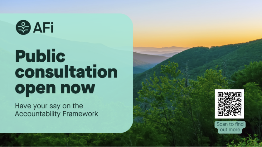 NWF_Intl's tweet photo. The @AcctFramework has opened a 60-day consultation on proposed updates to the Accountability Framework. Share your insights and help make the Framework a more cutting edge resource for companies working to achieve responsible commodity supply chains. 👉 https://t.co/hZOHzslrWy https://t.co/wCwAbtG5oE