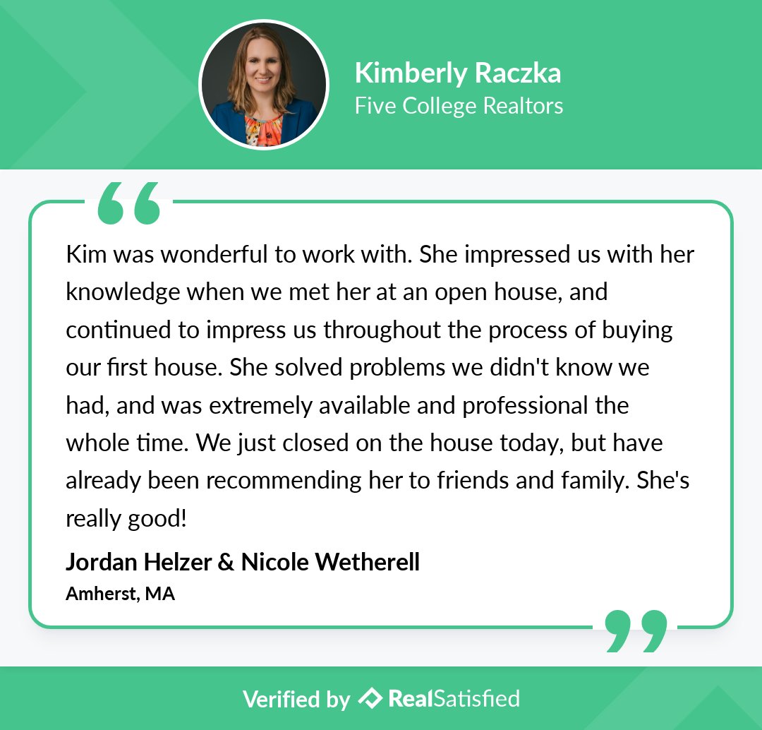 KimRaczkaSells's tweet photo. Nothing feels quite like a satisfied client. https://t.co/5jqNwng72m via @realsatisfied https://t.co/1d6WV2Ejjf