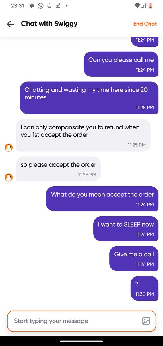 LogicScience's tweet photo. And now your customer care guy has stopped responding at all. Super. https://t.co/RK8Ms1nT7Y