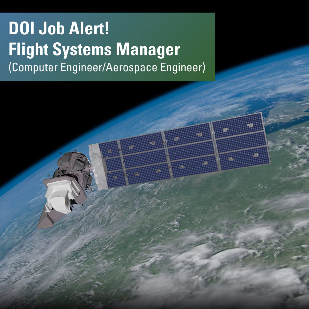 USGS_EROS's tweet photo. @DOICareers Job Alert! USGS EROS is hiring a #FlightSystems Manager.
π Location: #Greenbelt, #Maryland
π
Closing date: January 27, 2025
π Open to the Public:
https://t.co/koZsKTkrns
π Open to Federal Employees:
https://t.co/4s1XMj21PM https://t.co/z31JakPCmY
