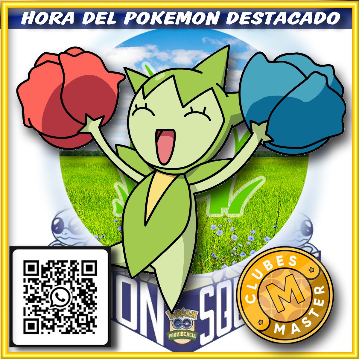 Hola entrenadores!!! Legión Squirtle los espera en punto de las 6 en el kiosco de PH para la hora destacada de Roselia✨:

cmpf.re/9E4OnD

No olviden su check in para obtener la misión de recompensa ✨ y poder obtener el sticker de HOY