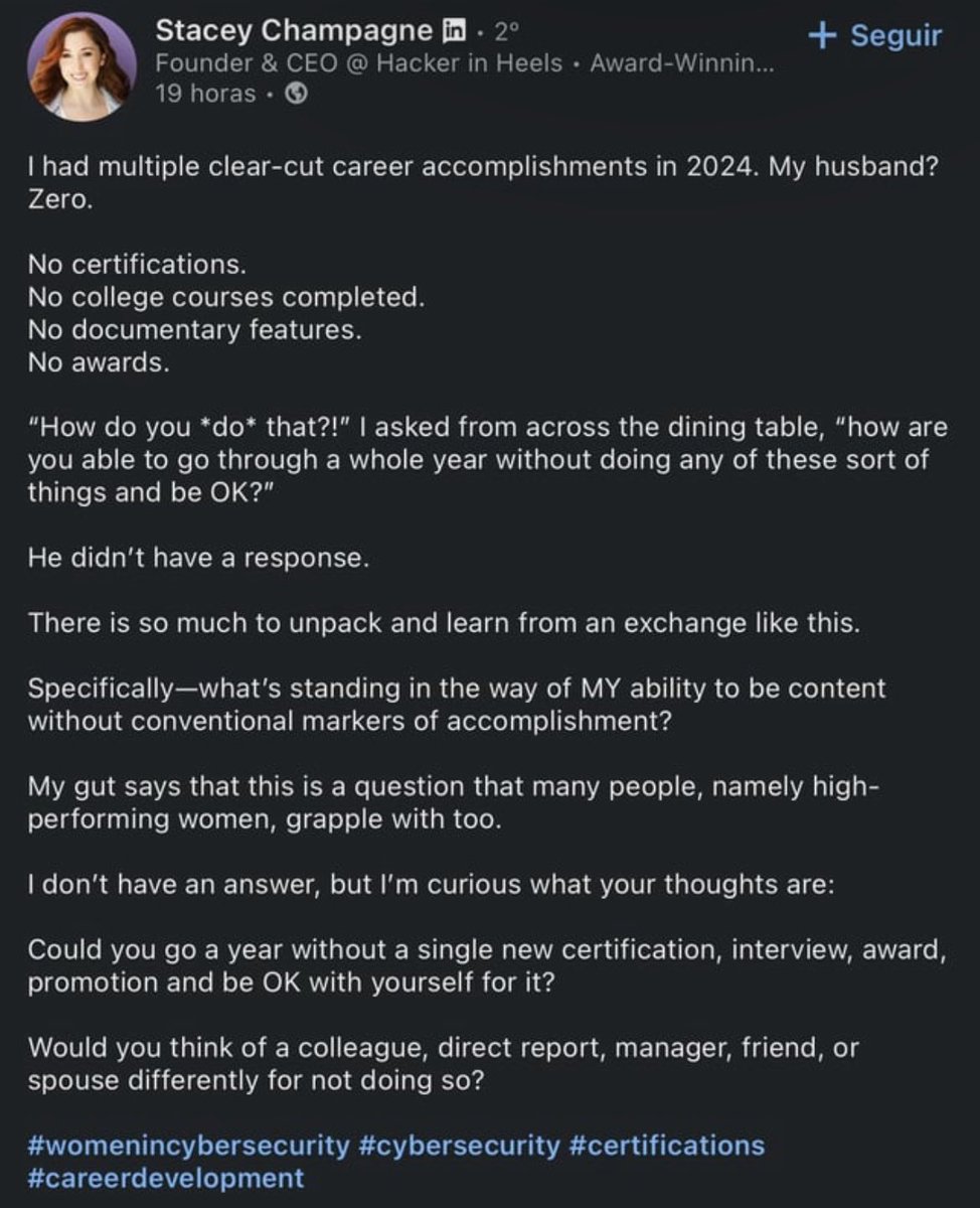 Imagine logging into LinkedIn and seeing your wife put you on blast