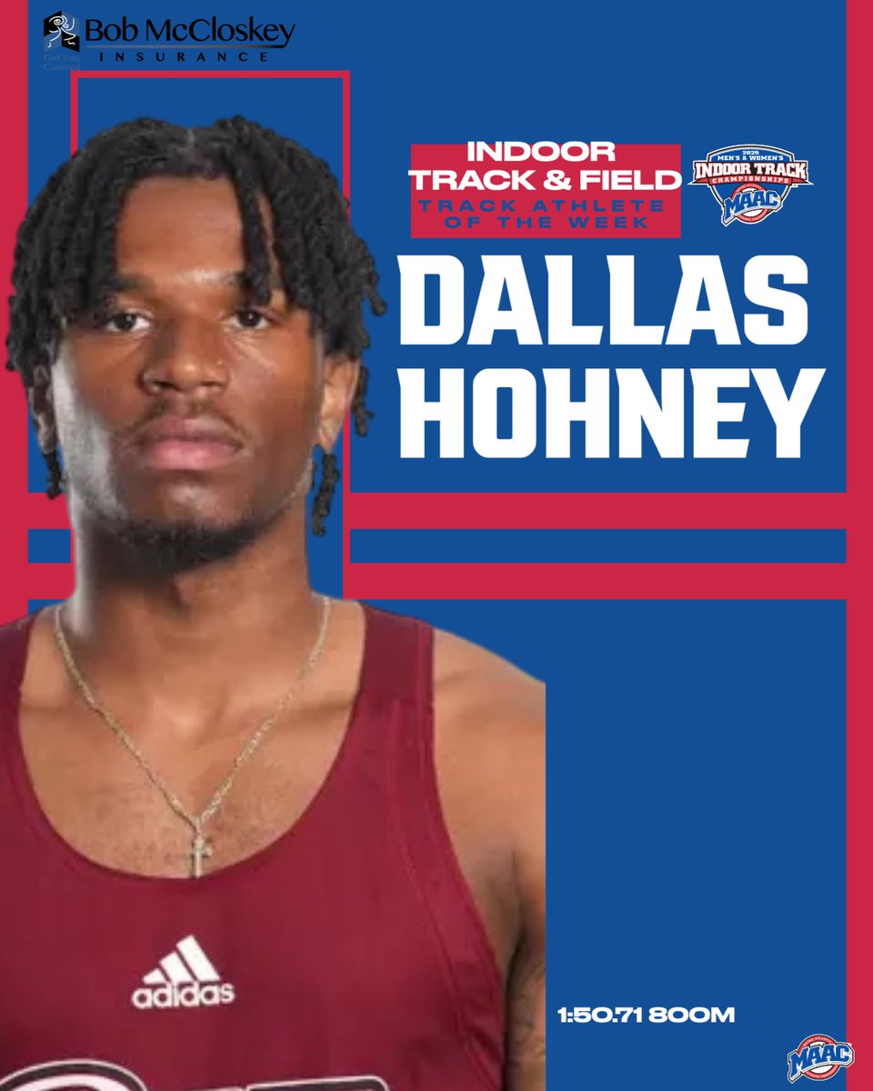 #MAACSports (@maacsports) on Twitter photo Congratulations to this week's Bob McCloskey Insurance Indoor Track and Field weekly award winners!
Men’s Field Athlete OTW: Jayden DuBard <a href="/RiderXCTF/">Rider Track & Field/Cross Country</a>
Men’s Track Athlete OTW: Dallas Hohney <a href="/RiderXCTF/">Rider Track & Field/Cross Country</a>
📰 : bit.ly/3DNTE3h
#MAACSports x #MAACITF Congratulations to this week's Bob McCloskey Insurance Indoor Track and Field weekly award winners!
Men’s Field Athlete OTW: Jayden DuBard <a href="/RiderXCTF/">Rider Track & Field/Cross Country</a>
Men’s Track Athlete OTW: Dallas Hohney <a href="/RiderXCTF/">Rider Track & Field/Cross Country</a>
📰 : bit.ly/3DNTE3h
#MAACSports x #MAACITF