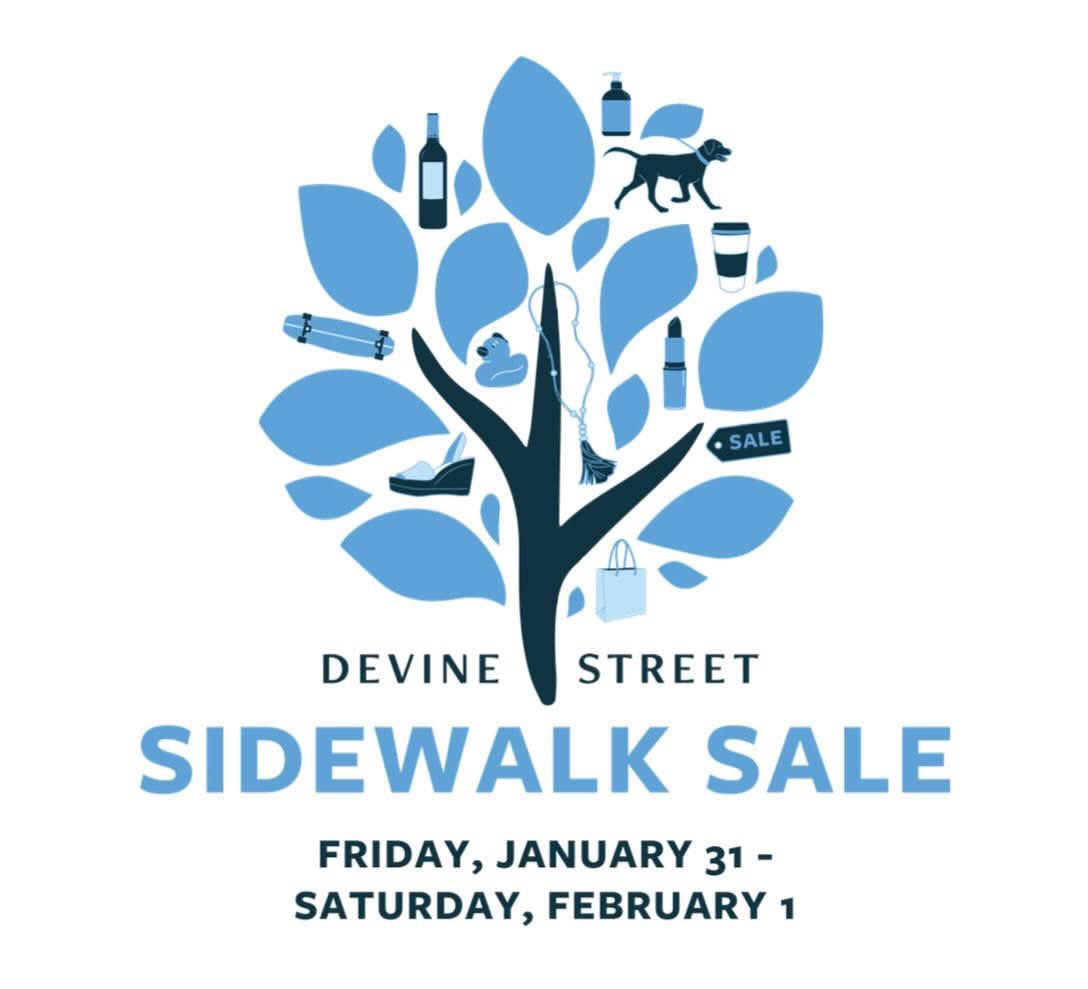 Come shop the BEST post-holiday sale in Columbia! Join the many Devine Street shops &amp; restaurants on Friday, January 31st &amp; Saturday, February 1st for two days of incredible deals &amp; specials. 
👉 Stay tuned for special offers and deals participating businesses will have to offer!