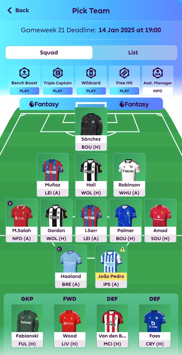 Mej_son's tweet photo. 🔒GW 21
⌛️transfer rolled
🧢 Haaland 
🌎 1.3m OVR

#fpl https://t.co/DrO2yVQkUU