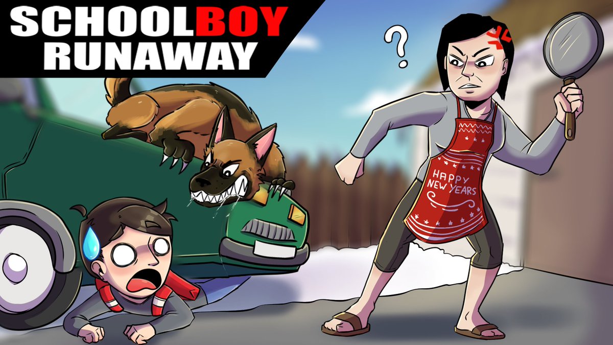 ninomssclick's tweet photo. FUYEZ TOUJOURS LES MAUVAIS PARENTS !! 
J'ai testé "SCHOOLBOY RUNNAWAY" et si vous avez des parents plutôt agressif, il reste une solution.. Trouver un moyen de s'échapper !

 #RT retweet pour ce jeu difficile👀 
📷VIDEO: https://t.co/7PY3rz3lao https://t.co/jWCwgxrUWd