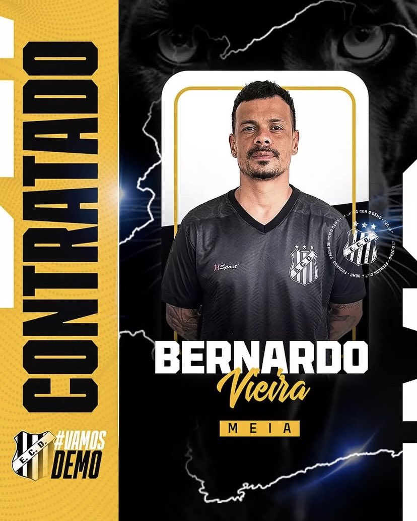 gabrielcartaxo_'s tweet photo. O meio-campista Bernardo, ex-Vasco da Gama, foi anunciado como um dos principais reforços do Democrata de Governador Valadares. 

Porém, antes da sua estreia, o jogador se desligou da equipe e fechou com o Capixaba.

A explicação fica que o Democrata resolveu apostar na garotada. https://t.co/qvA61Djg9Z