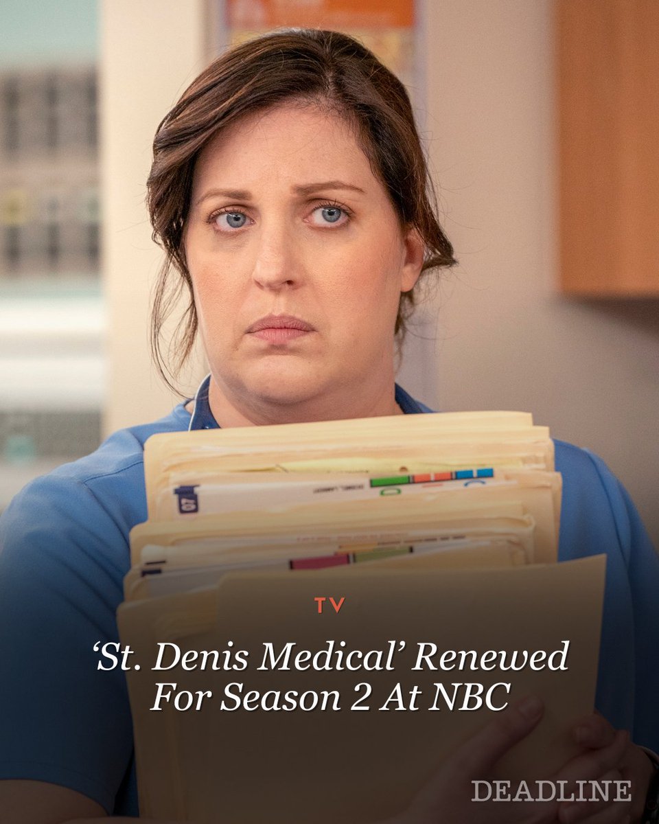 DEADLINE's tweet image. NBC’s freshman series ‘St. Denis Medical’ has been renewed for a second season.

More details here: tinyurl.com/7xtymsjj