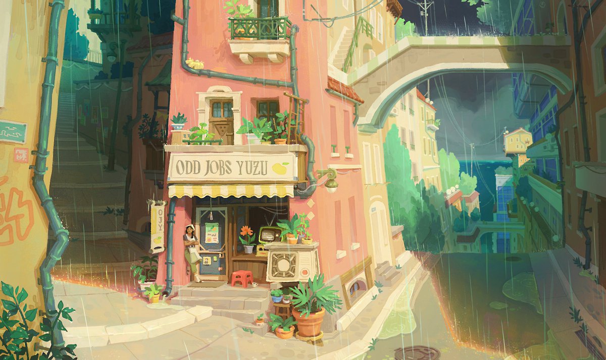 _vykim's tweet image. Hey #PortfolioDay! I'm Vy-Kim, a concept artist with a focus on colorful environment and worldbuilding 🍡