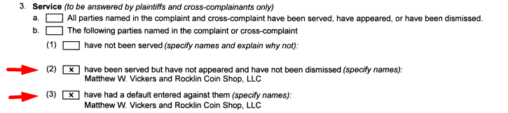 ShamooYT's tweet photo. Matthew Vickers 120k Lawsuit &amp; Elder Abuse Update 12/31/24 

-Other involved Vickers family look to dismiss their case involvement to seek judgement SOLEY onto Matthew.
-Vickers served but never appeared for any proceedings
-Default Judgement has been entered against him. https://t.co/YcbNAS0nTM