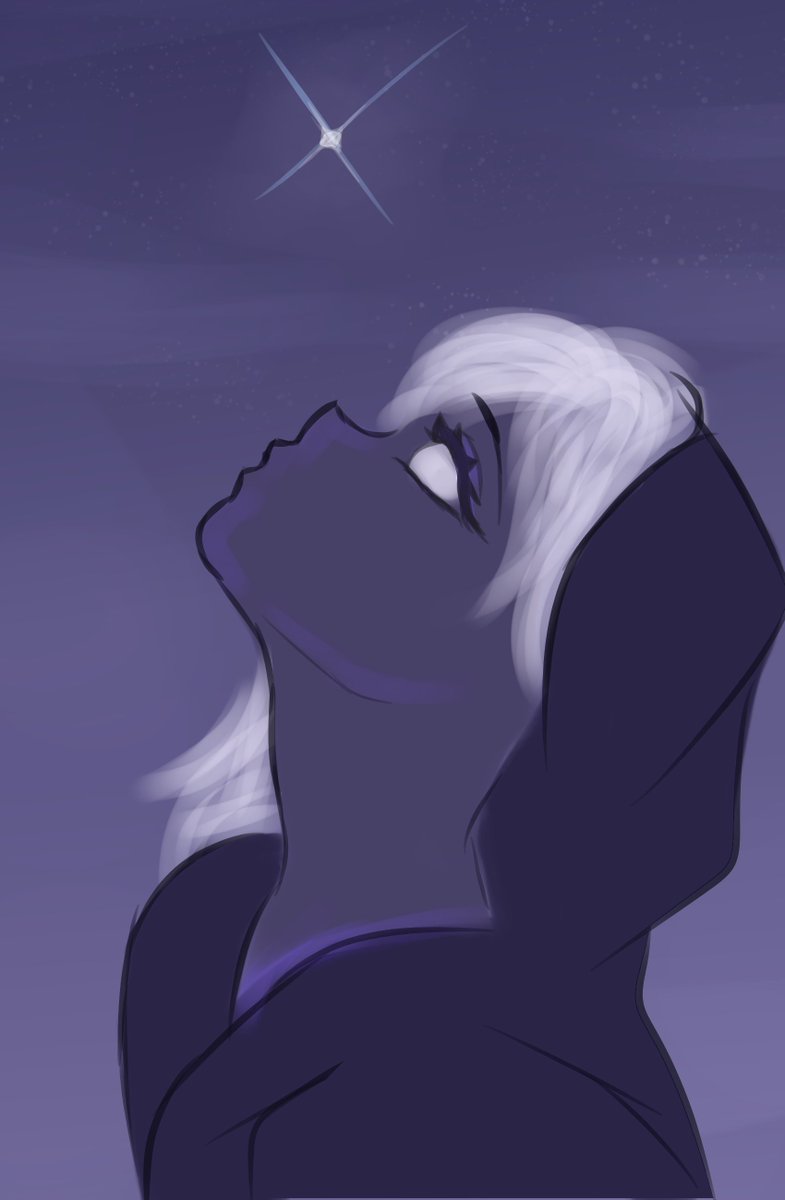 Yearnwolf's tweet image. first drawing of the year

a bit of practice of an oc that's made of void