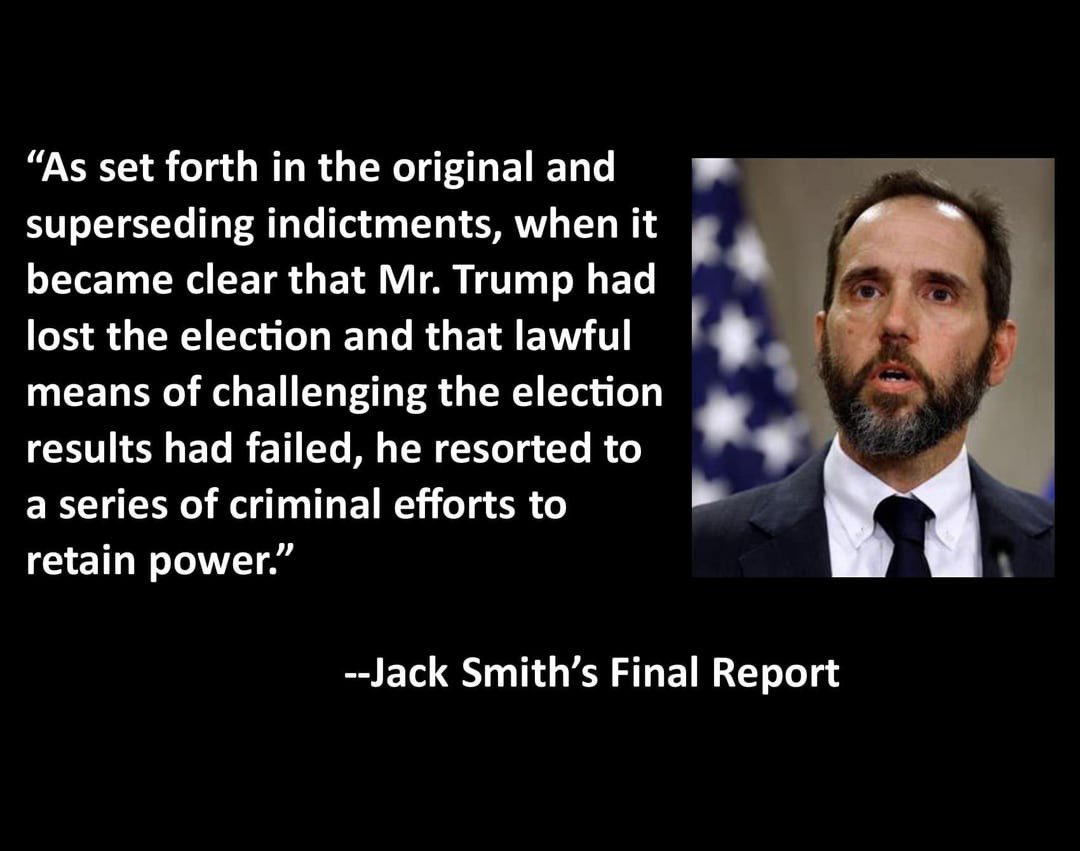 Politics_PR's tweet photo. Jack Smith's quote will echo through the ages. https://t.co/xptugxyl0J