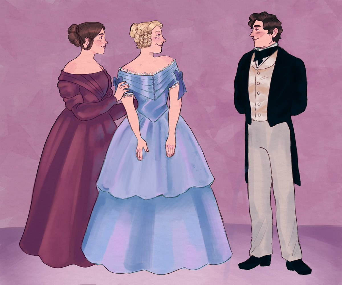 Day 2 of TerrorYuriWeek is 1840s fashion! Have some Girl Lieutenants