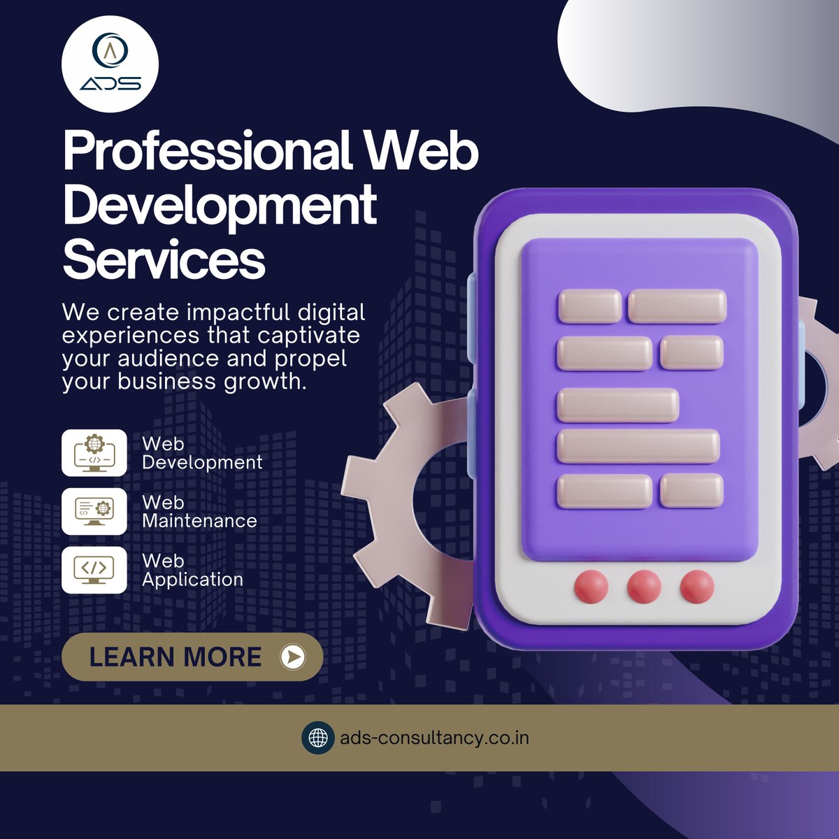 adsconsultancys's tweet photo. Grow your Website with a Professional Website from ADS Consultancy Services.
Create an Amazing Online Portfolio with us.
For Enquiry,
Contact us on info@ads-consultancy.co.in
Visit us on https://t.co/PWn66AG9aB
#ADSConsultancy #website #webdesign #webdevelopment #uiux #seo https://t.co/Acm7JqhuHJ
