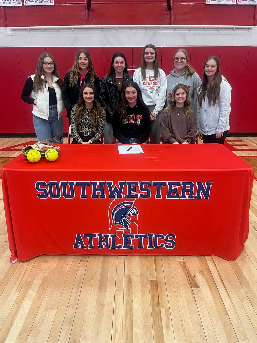 COfRed2's tweet photo. Congratulations to Sydney Cain, who signed a letter of intent to continue her education and softball career at SWICC in Creston. The Spartans are getting a great player and great kid! https://t.co/yOoUcUHa5b