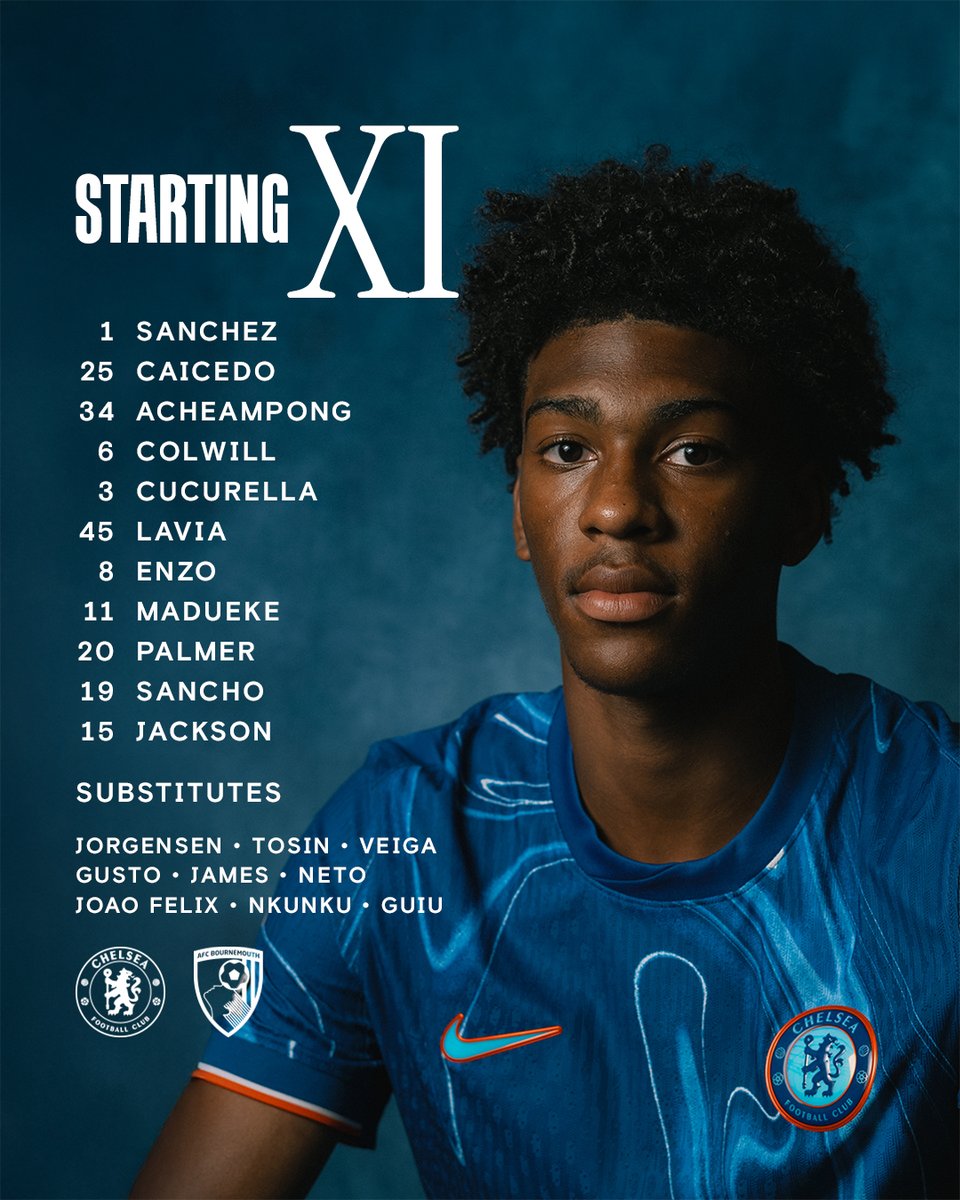 The Blues tonight. 🔵

#CFC | #CHEBOU