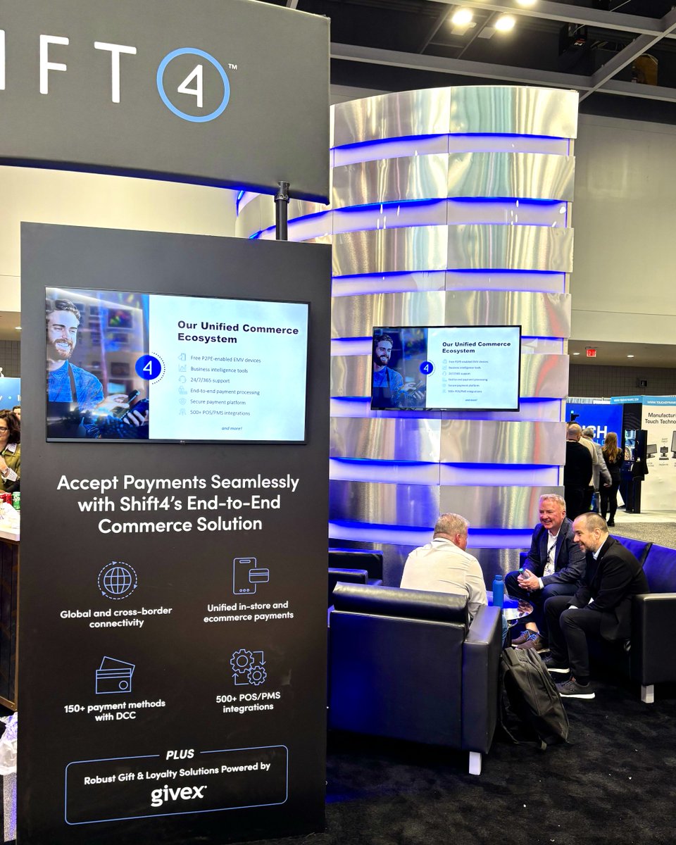 Shift4's tweet image. It’s the last day of #NRF2025, and we’ve had such a great time connecting with so many amazing people. If you haven’t stopped by yet, there’s still time to:

👉 Explore Shift4’s omnicommerce solutions at booth 6729
👉 See @SkyTabPOS in action at booth 129

We look forward to…