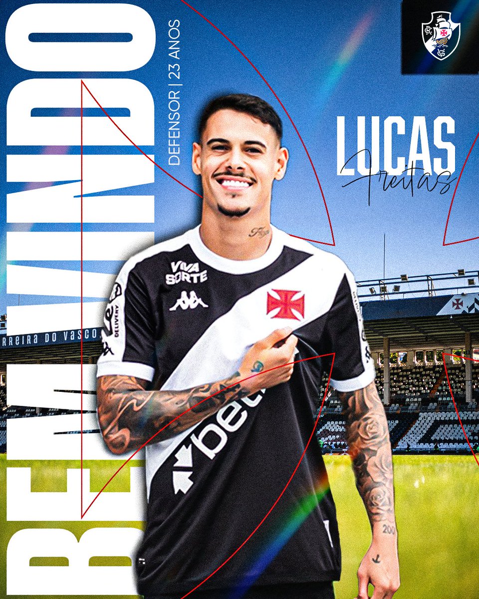vasco_studio's tweet photo. 🚀 Bem-vindo ao Gigante da Colina, Lucas Freitas! 💪⚽ Que essa nova jornada seja repleta de conquistas e glórias! 🔥🏆 #VASCODAGAMA @VascodaGama https://t.co/jr5UP6aSF3