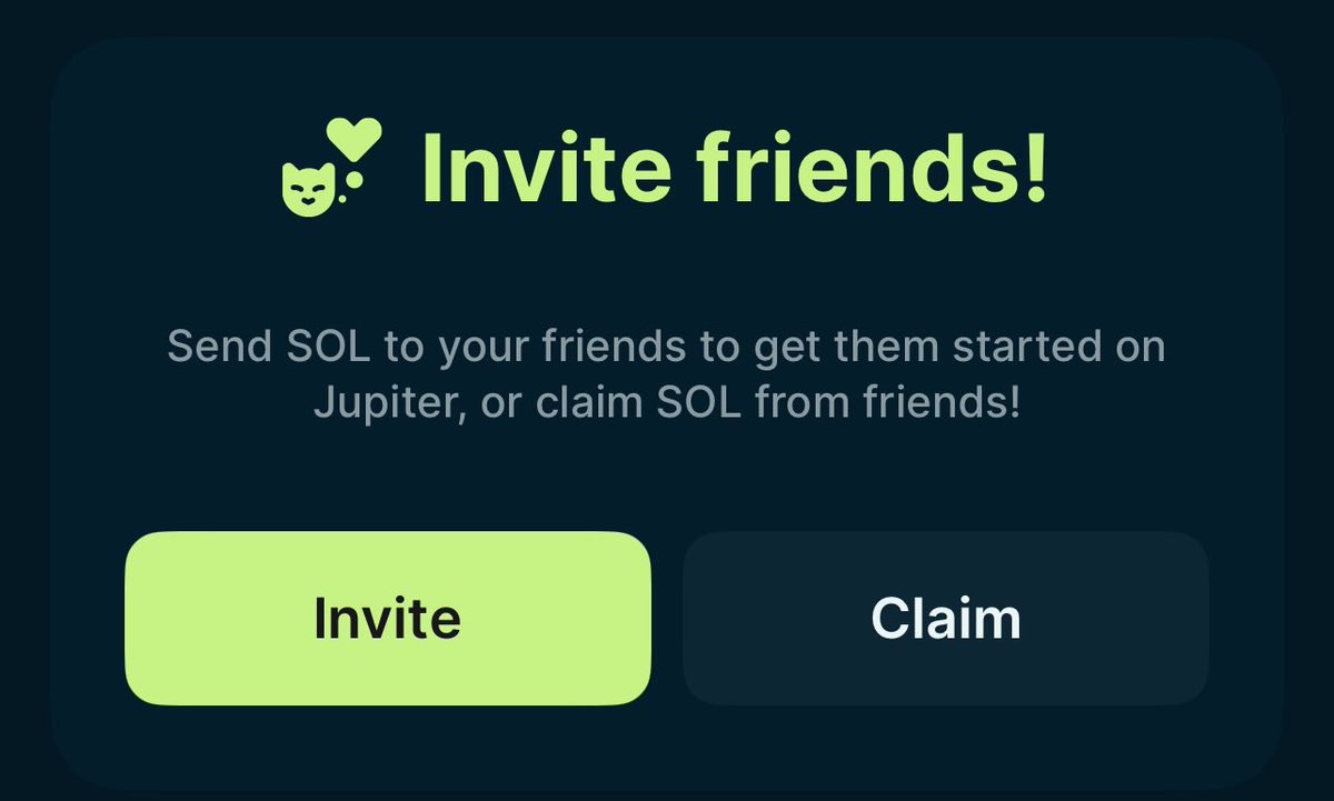 cloudz's tweet image. Jupiter always does it big!

Sending invite codes to anyone who replies below + likes

The codes will include random $SOL amounts in them 

J4J 💚🪐